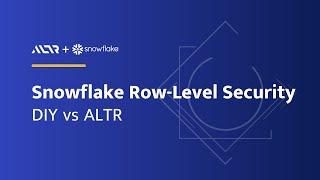 Snowflake Row-level Security: DIY vs. ALTR