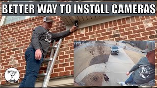 EASY Ring Camera System Install  No Drilling In Your Home!