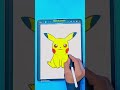 How to draw a Pikachu in Procreate with colors | Pokemon (#shorts #procreate #pikachu #pokemon #art
