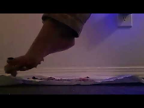 pie crush barefooty,#ASMR