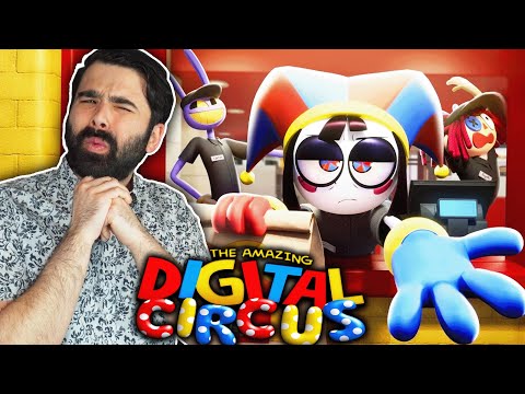 AMAZING DIGITAL CIRCUS EPISODE 4 REACTION: FAST FOOD MASQUERADE