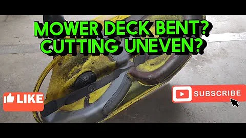 How to check if your mower deck is bent.