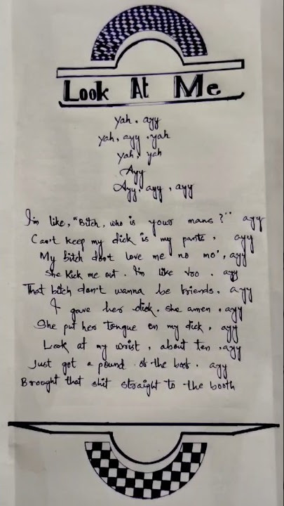 Look at me XXX TENTATION #lyric #englishlyrics