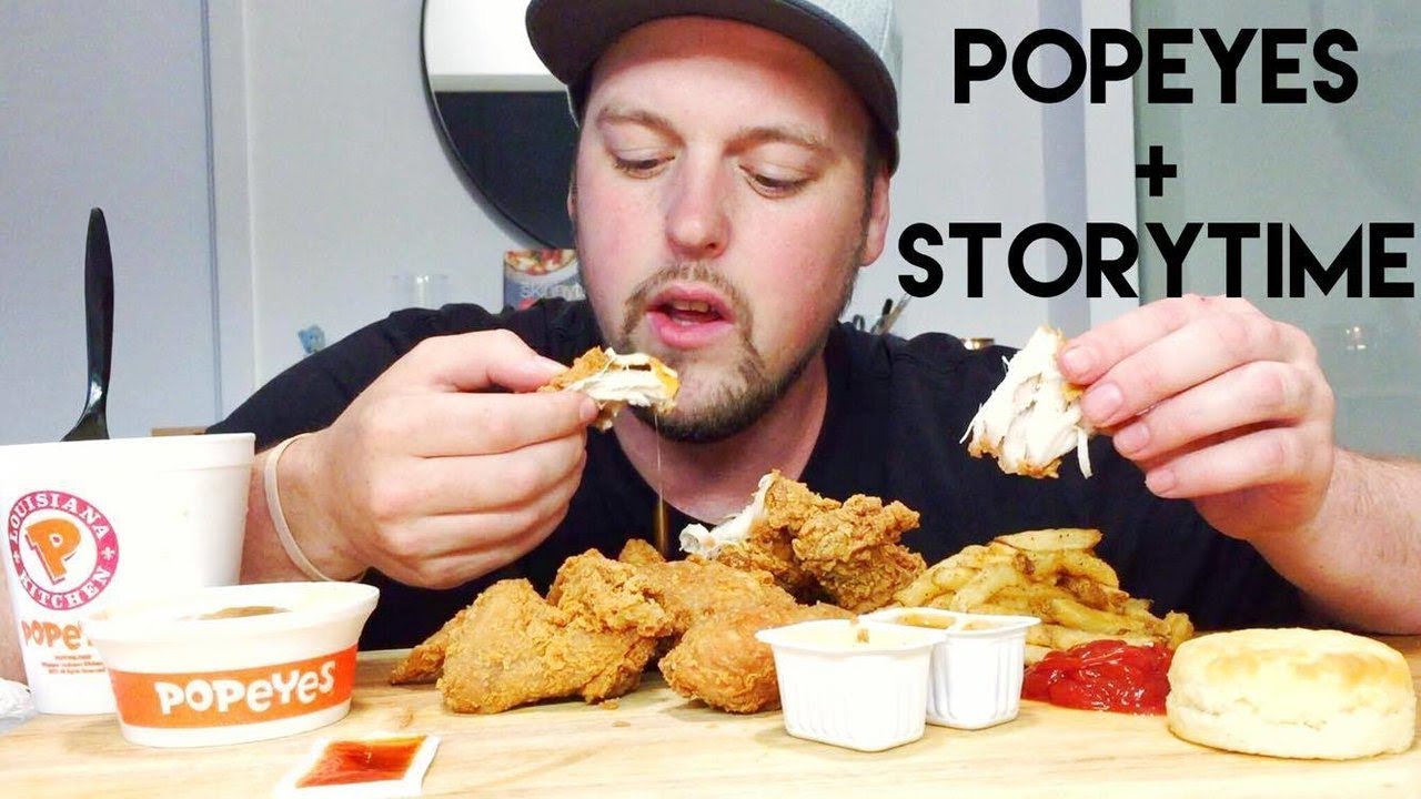 POPEYES MUKBANG + STORYTIME