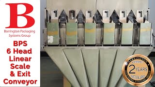 Six Head Linear Scale & Exit Conveyor Barrington Packaging