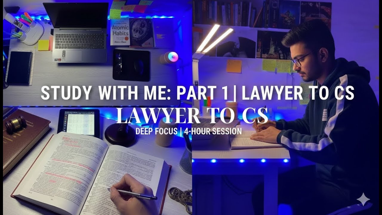 Study With Me | CS Executive Study Routine with a Lawyer 📚 The ...