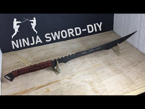 طريقه صنع سيف النيجا (بالمقاسات )  How to make a ninja sword