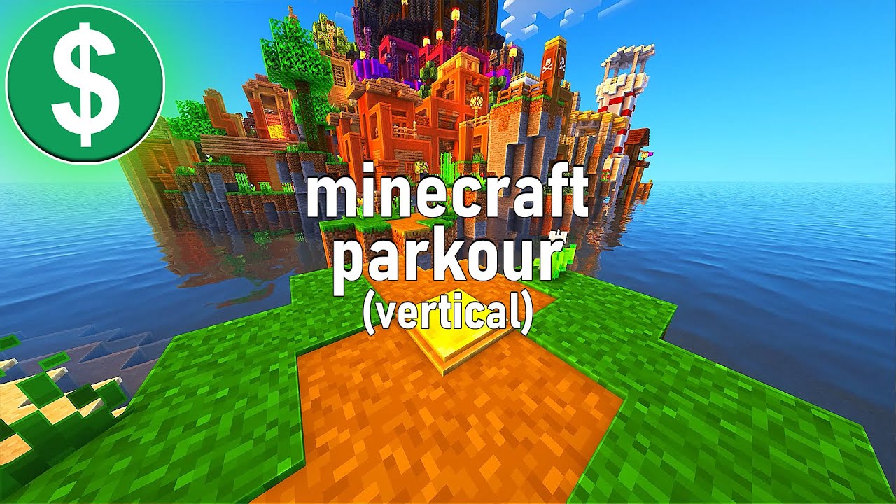 Minecraft Parkour Gameplay NO COPYRIGHT Vertical