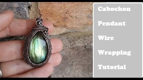 Wire Wrapped Cabochon Pendant, Undrilled Stone (Tutorial/Demo)