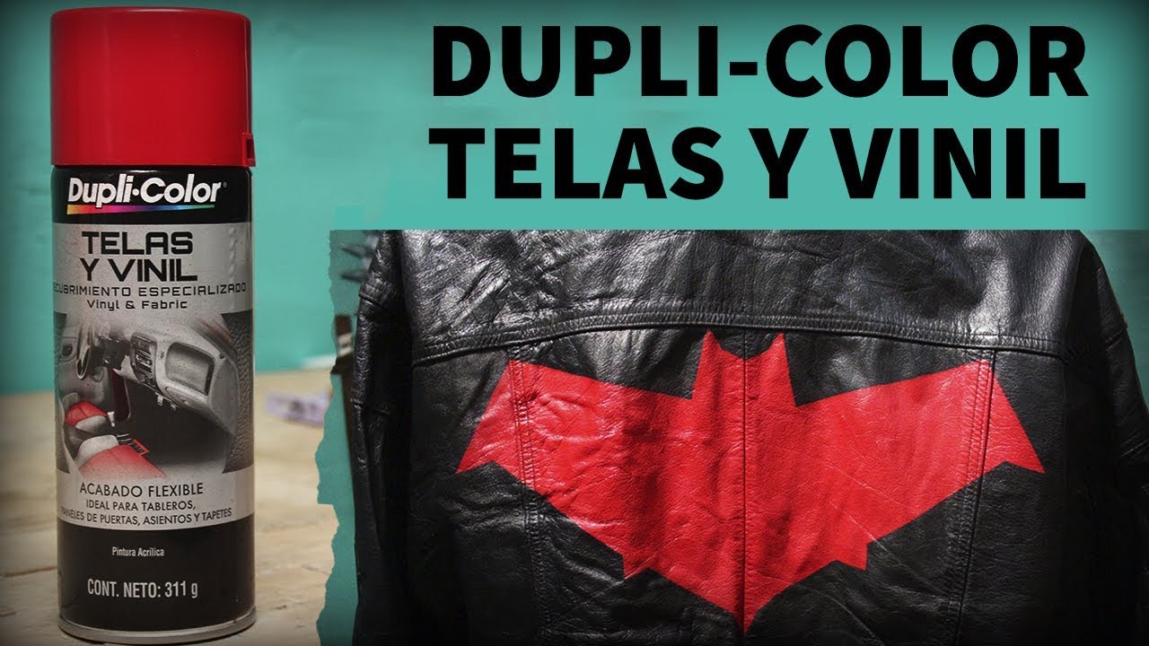 Pintando Chamarra de piel | DUPLICOLOR TELAS Y VINIL | Técnicas y  Materiales - YouTube
