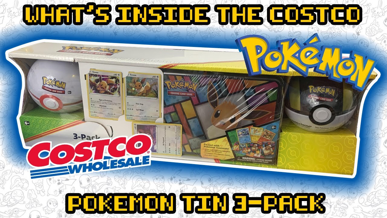 What's Inside? Costco Pokemon Tin 3-Pack!