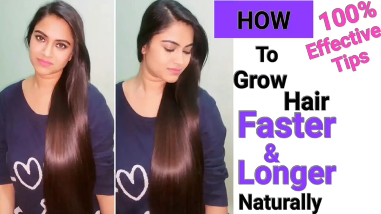 HOW TO GROW HAIR FASTER & LONGER NATURALLY 