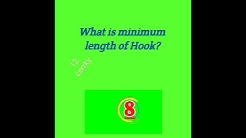 Minimum length of Hook/Hook length in stirrup#shorts @cerrky7287(12) cerrky01