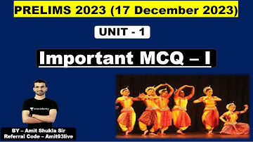 MPPSC PRE | UNIT - 1 MPPSC | MP GK Important MCQs | Part 1 | Prelims 2023 | Amit Shukla Sir