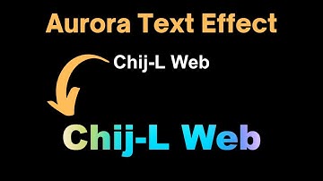 Aurora Text Effect Animation Using HTML & CSS