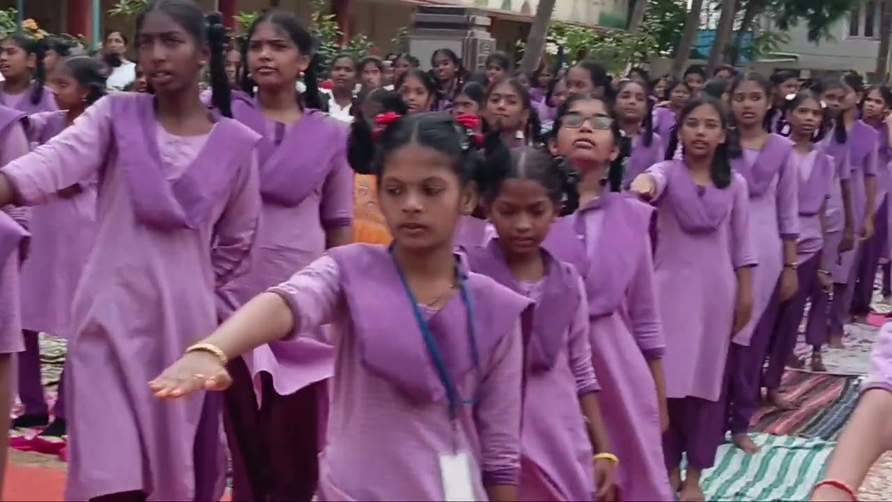 11th International yoga day pledge at KSRZPGHS PLUS Patamata Lanka