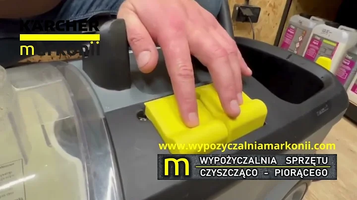 Jak odpowietrzyć pompkę spryskiwacza, odkurzacz piorący Karcher PUZZI 10.1 Wypożyczalnia MARKONII