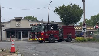 Salem Fire Dept (MA) Engine 2 Responding with Heavy Airhorn and Q Siren