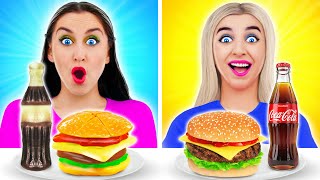 GUMMY FOOD vs REAL FOOD CHALLENGE #2 | Eating Funky \& Gross Impossible Foods