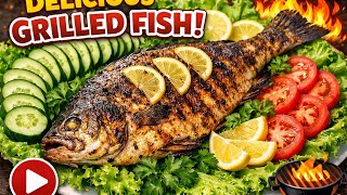Grill Fish l BBQ FIsh Recipe Restaurant Style l Fish Washing With No Smell Organic Method
