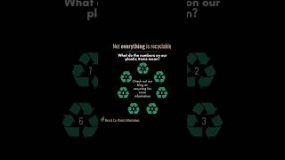 What plastic numbers are recyclable? #plasticfree #recycling