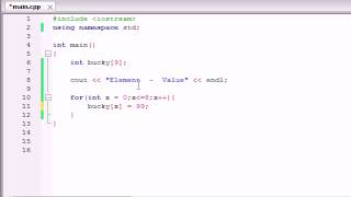 Buckys C++ Programming Tutorials   33   Create an Array Using Loops