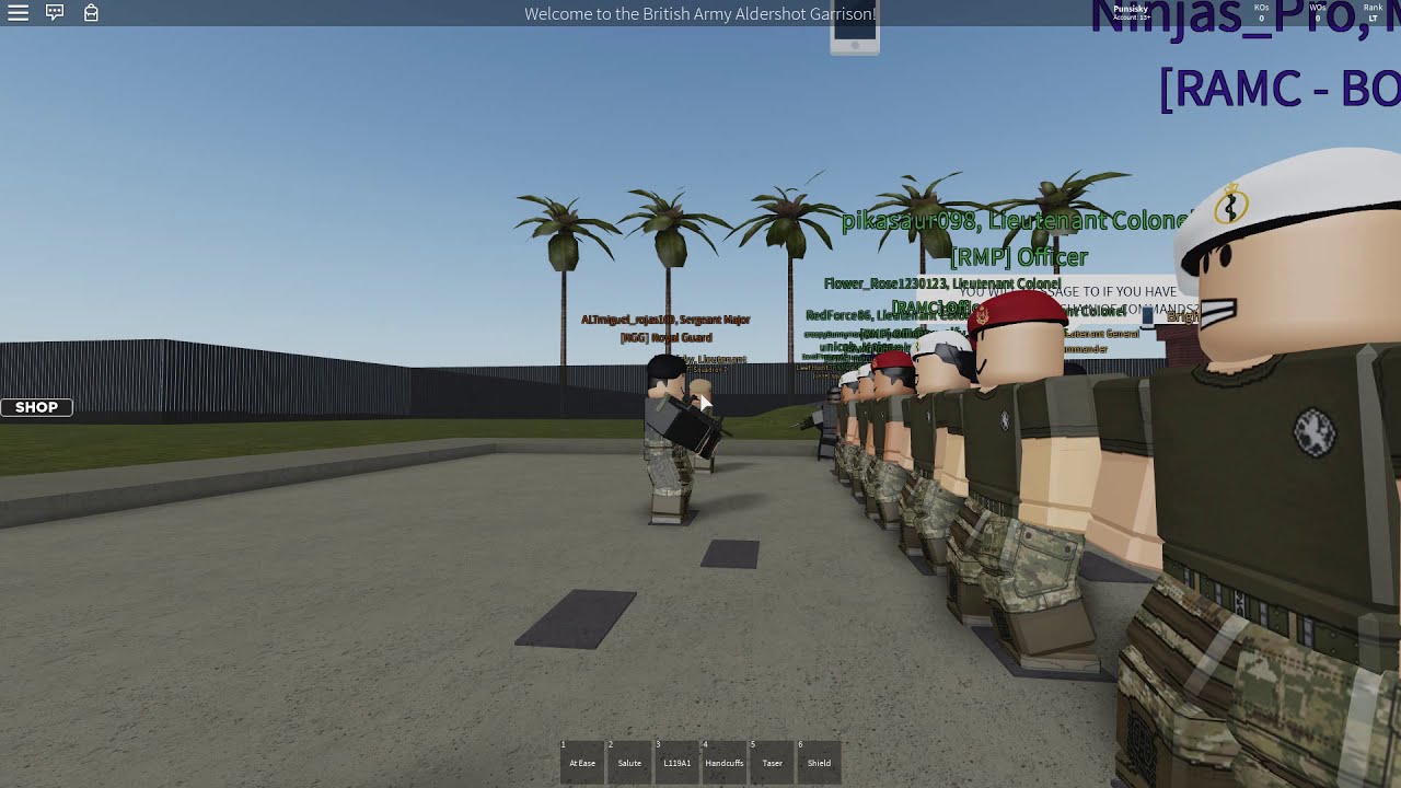 Roblox British Army Uksf Guarding A Bop Training Youtube - roblox rmp