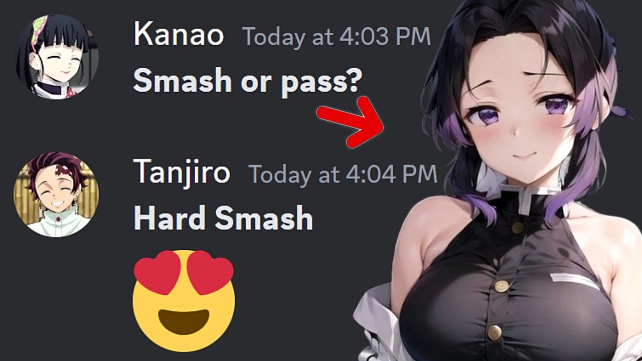 If Tanjiro and kanao play smash or pass....