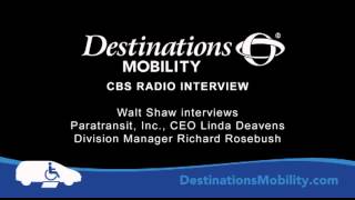 Destinations Mobility: CBS Radio Interview