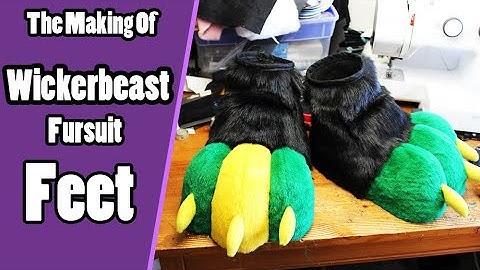 //The Making Of Galiano #2// Wickerbeast Fursuit Feet Paws Tutorial + PDF Template