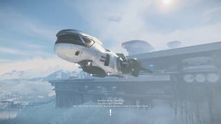 Star Citizen. Flight In Space. Landing On The Planets.