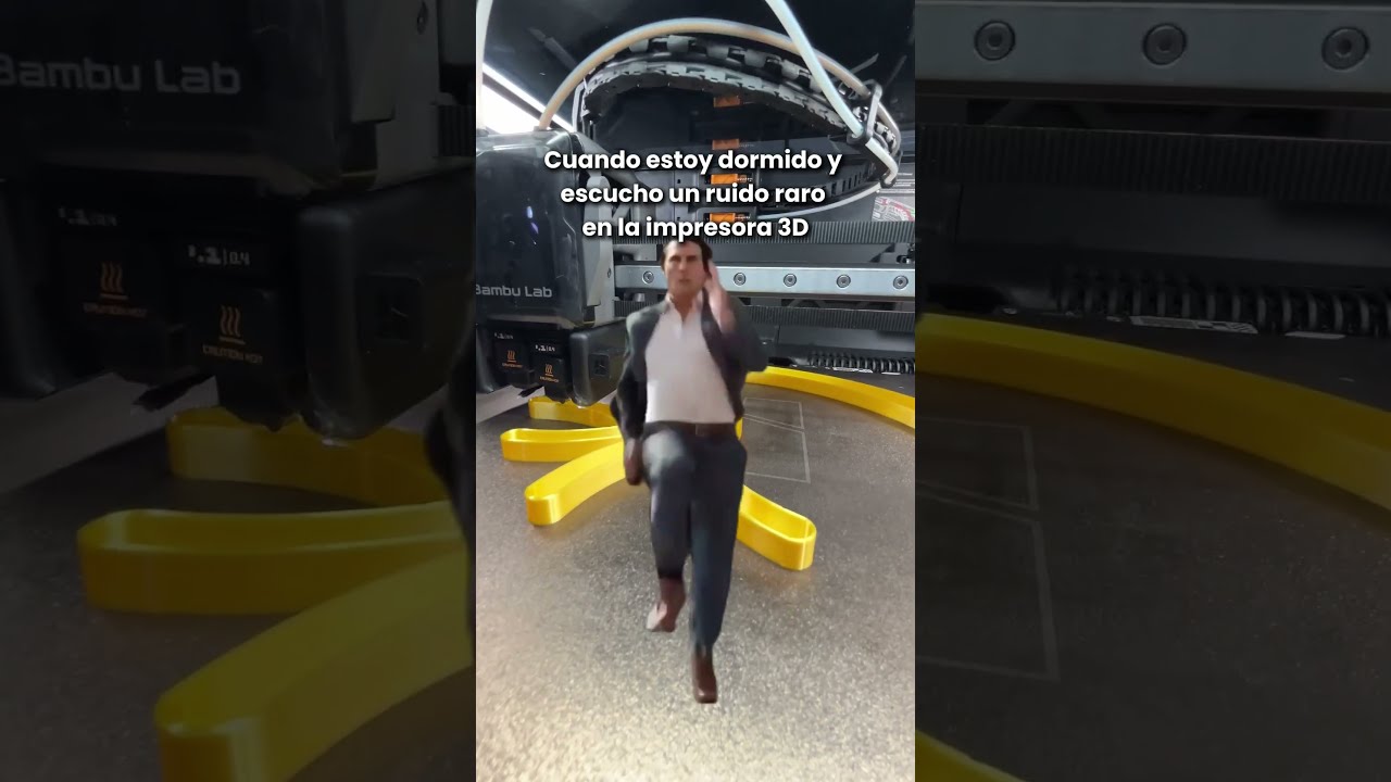Cuando la impresora 3D se vuelve un monstruo nocturno 😱 #3dprinting #funny #meme