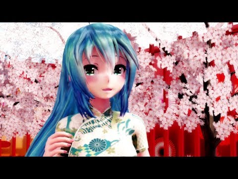 【MMD】 徒桜 【Tda式改変照れミク ミニチャイナ】【Ray-mmd】