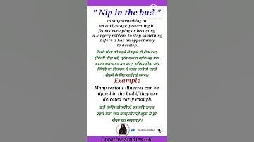 nip in the bud #easyenglisheveryday #idiomsoftheday #idioms #phrases #englishgrammar #learnenglish