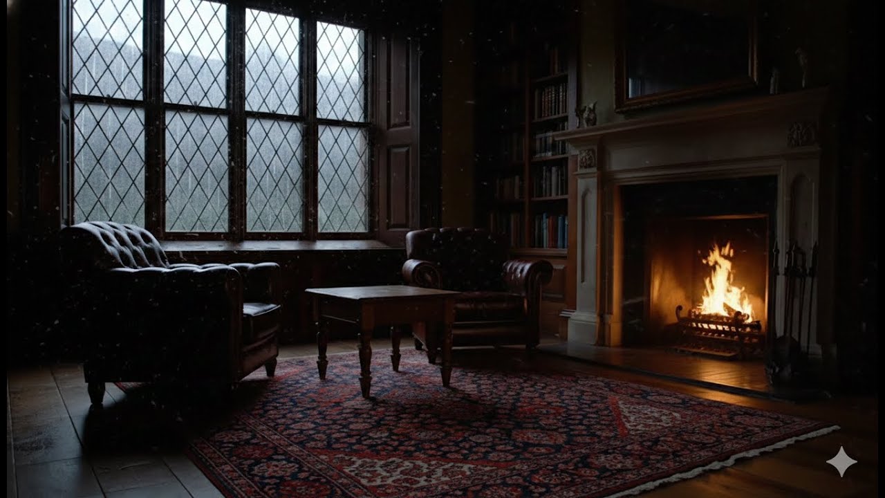 Dark Academia Reading Nook 🍁 Calm Writing Music