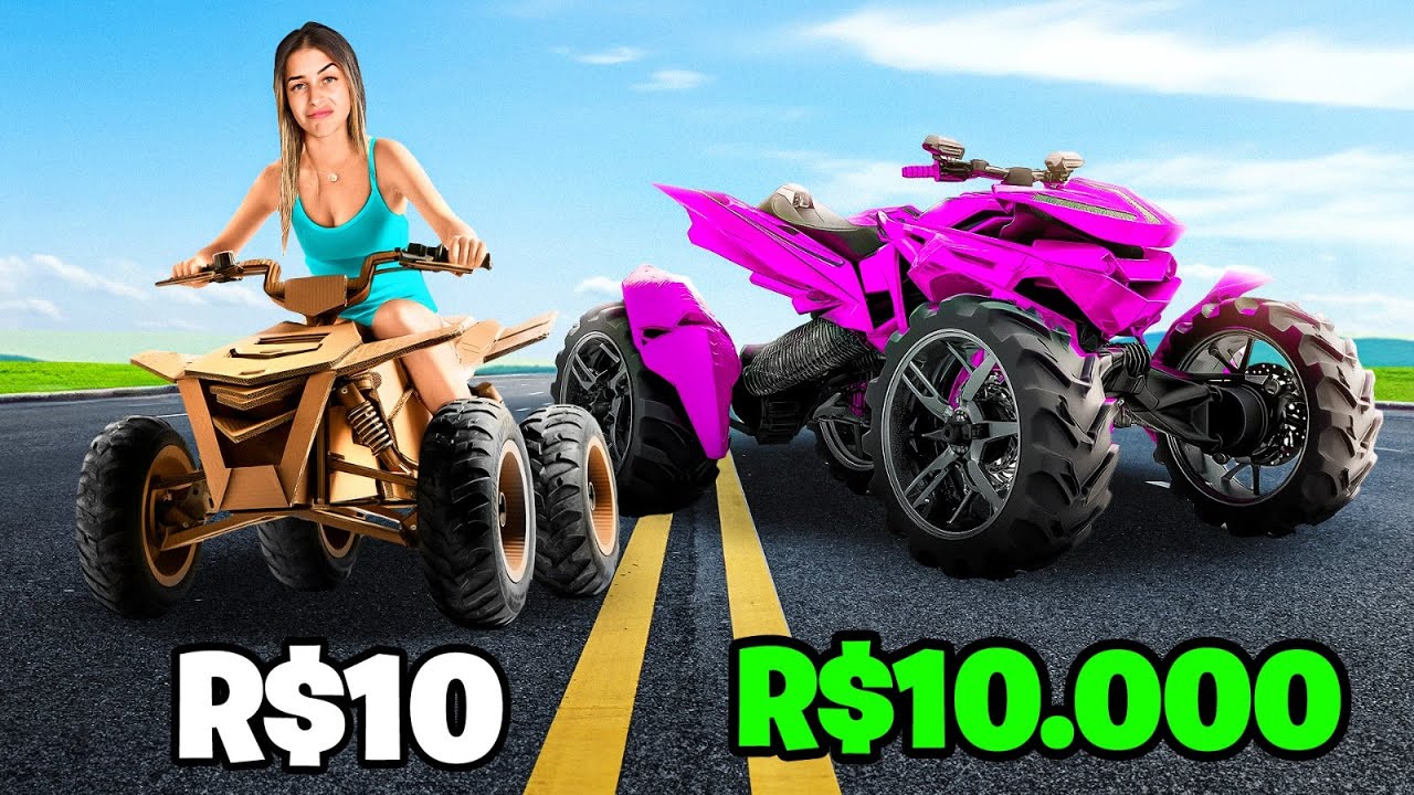 Testei quadriciclo de R$10, R$100 e R$1.000 — só um eu usaria de novo!!