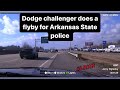 Arkansas State Police chase | Dodge challenger does a flyby #policepursuit #policechase #police