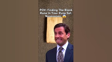 This is the Worst - Discovering The Blank Rune For The First Time lol 😱😳 😆 #shorts #runes