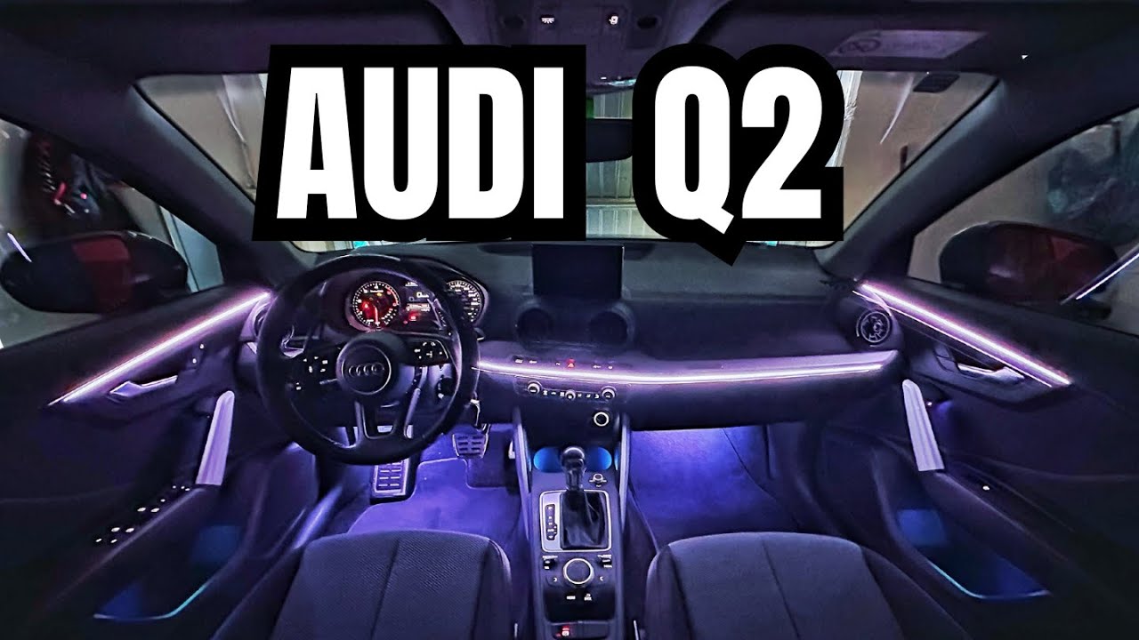 Come montare kit RGB luci interni Audi Q2 del 2020 YouTube