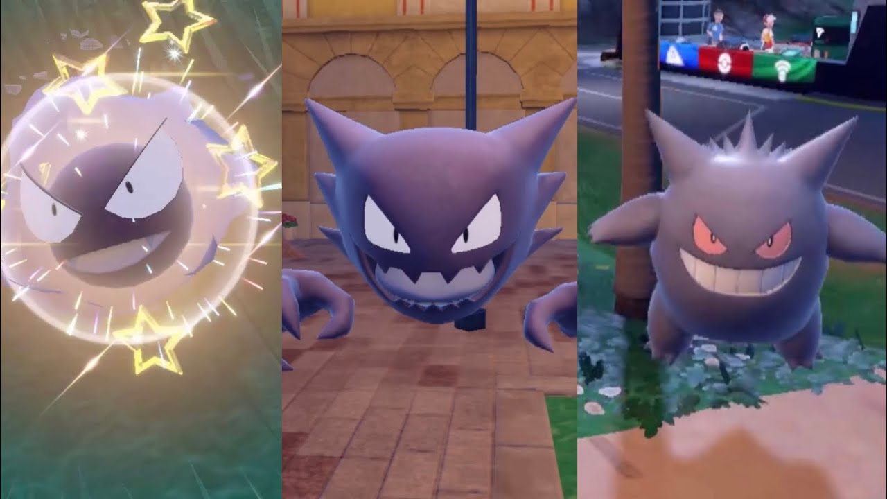 Get Shiny Gastly & Gengar Evolution  Pokémon Scarlet and Violet 