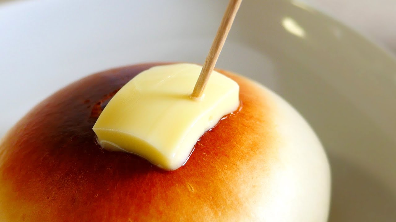 Kawaii Baked Anman with Butter かわいいあんまんの美味しい食べ方