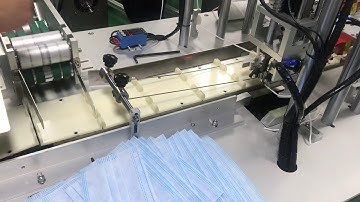 Tutorial track adjustments for mask ear loop welding machine