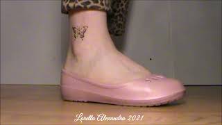 Close Up View Of My Pretty Pink Crocs Prima