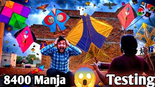 8400 Manja Testing 😱 15 Kite Cut🤯 kite Fighting😍😨 Best Manja For Kite Cutting😍#viral #kitefighting