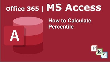 How to Calculate Percentile in MS Access - Office 365