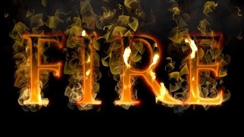 Apple Motion 5: Fire Title Demo