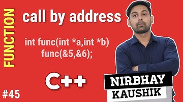 Call By Address In C++ | Full Explain In Hindi With Example | By Nirbhay Kaushik