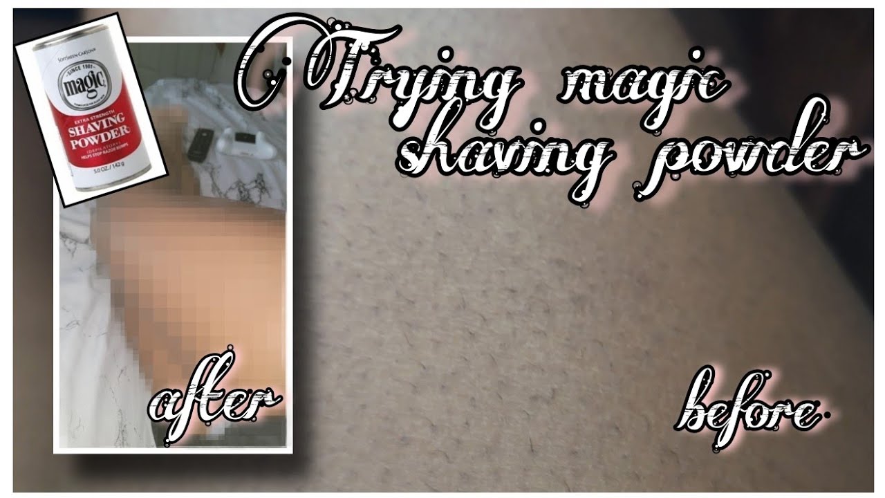 Trying Magic Shaving Powder on my legs YouTube