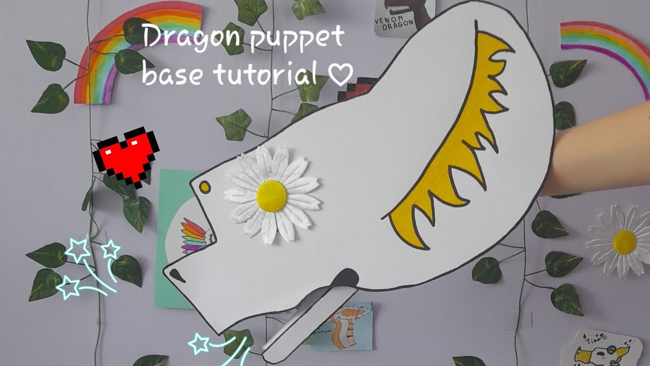 Tutorial on how to make dragon puppet base - YouTube