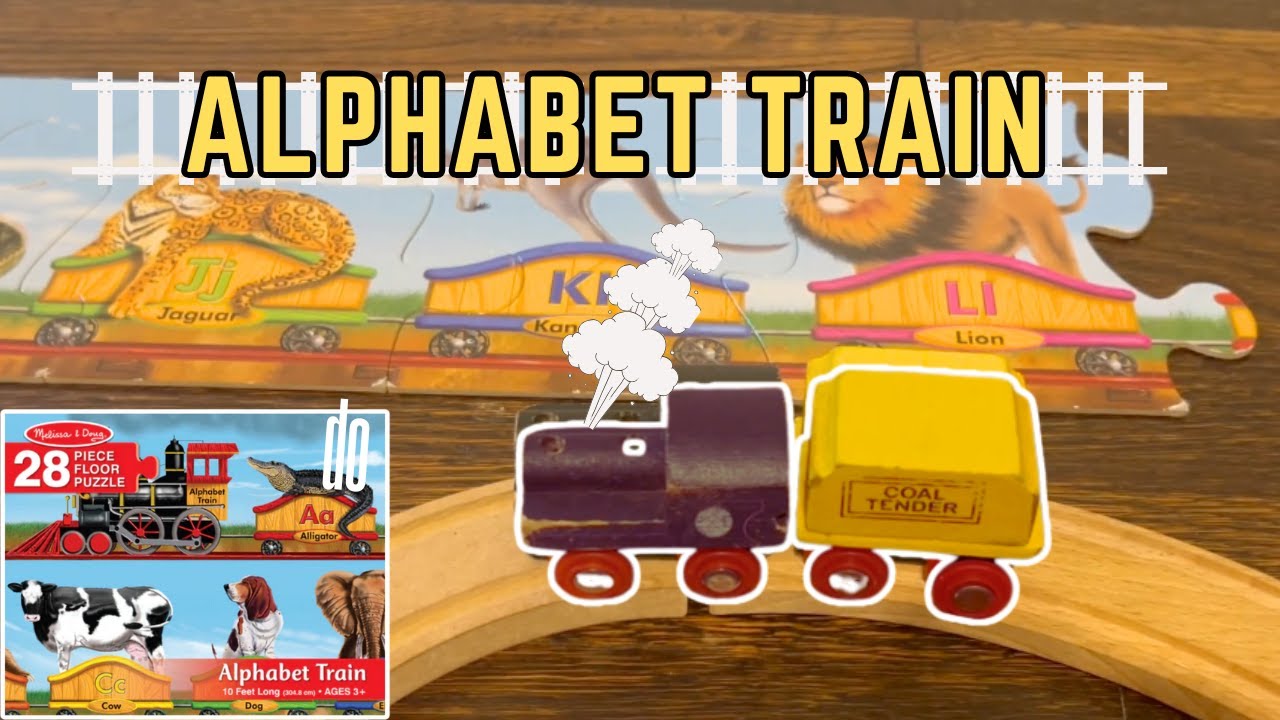 Toy Trains Build ABC Animal Train Puzzle! | Alphabet Train Animal ...